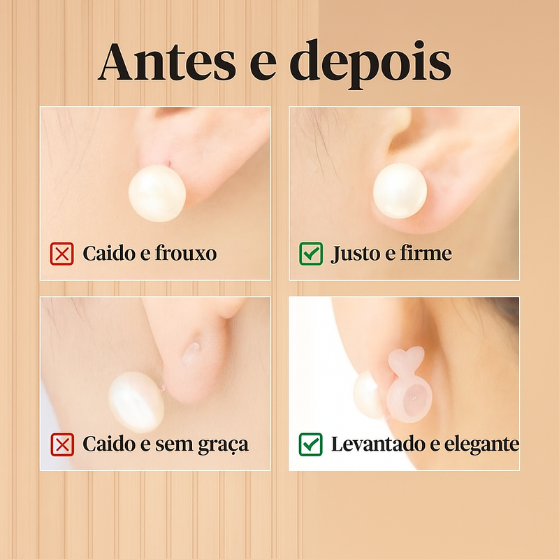 KIT Ajuste Anti-Queda de Brincos