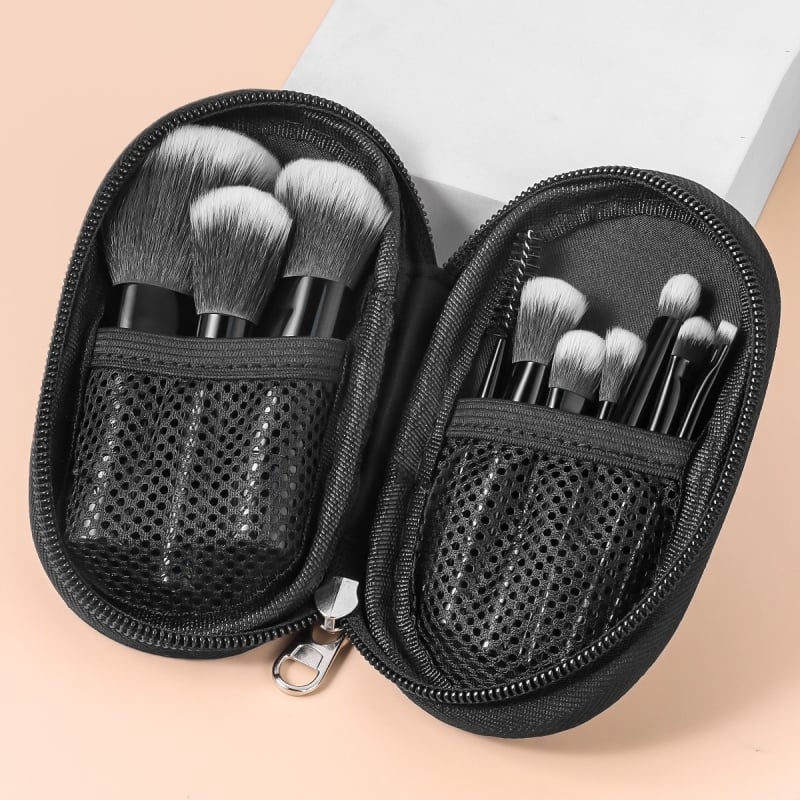 Kit de Pincéis de Maquiagem Portátil