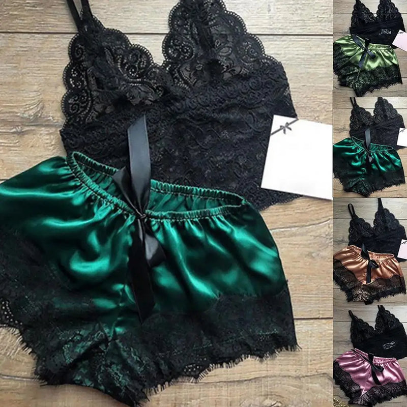 Pijama Sensual com Renda