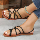 Sandália Rasteirinha de Couro