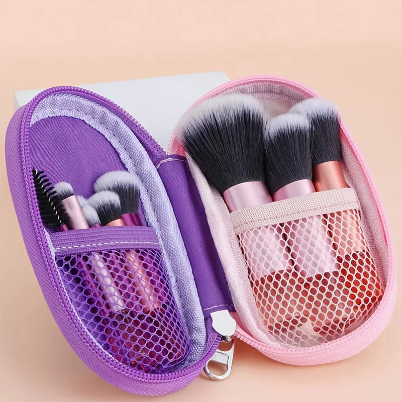 Kit de Pincéis de Maquiagem Portátil