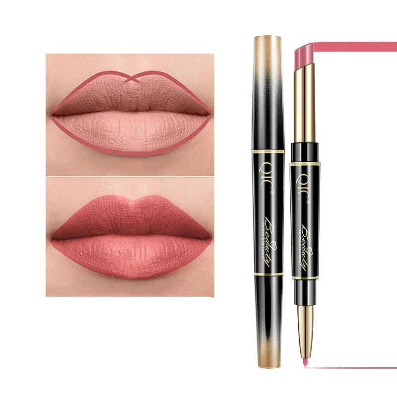 Batom a Prova d`água 2 em 1 Fosco